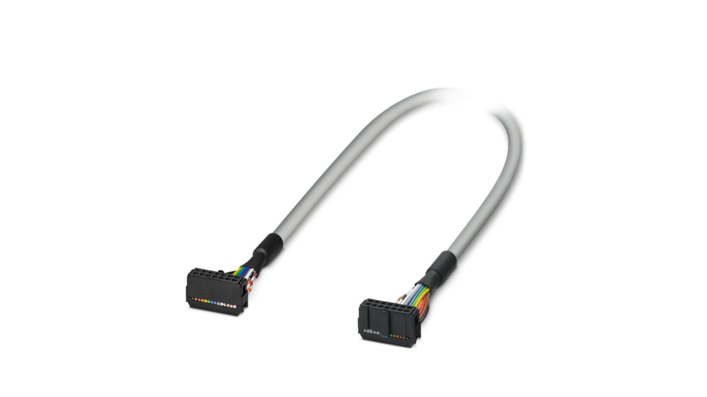 Cavo PLC Phoenix Contact 2290834 per sensori e attuatori, lunghezza 5 m, con connettori multipli IDC/FLK a 14 posizioni.