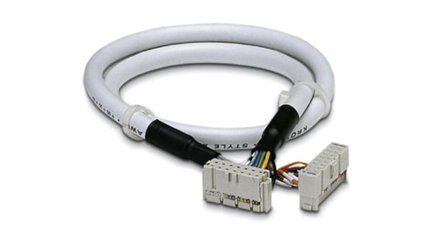Cavo PLC Phoenix Contact 2293873, lunghezza 3,5 m, con connettori IDC/FLK a 16 e 14 posizioni, per controller SIMATIC Top Connect.