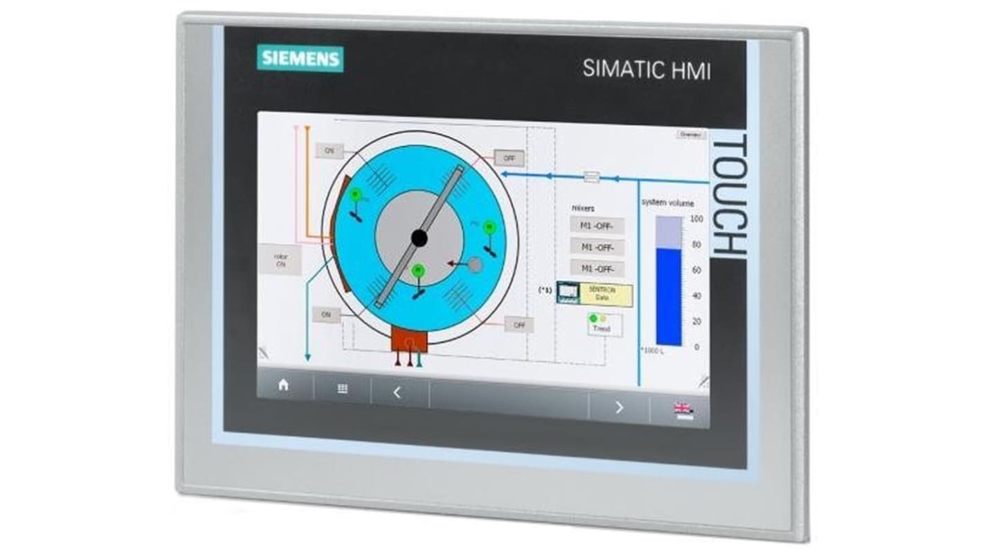 Pannello HMI Siemens TP700 Comfort, 7 poll., display TFT a colori, memoria 12MB - Serie SIMATIC. Ideale per ingegneria automatizzata.