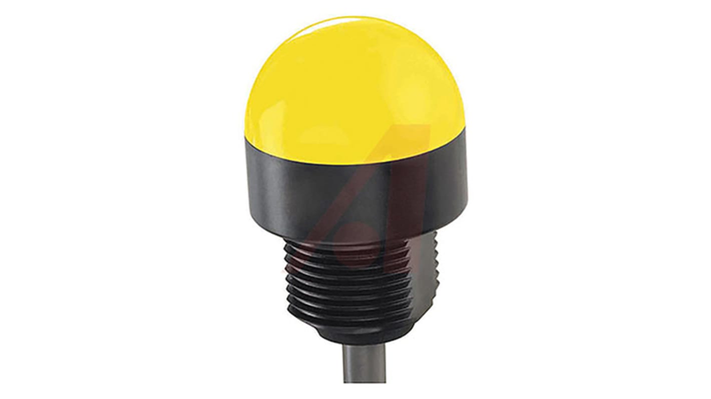 Segnalatore LED Banner K30LGRYN, colori verde, rosso, giallo, montaggio su base 22,5 mm, grado di protezione IP67.