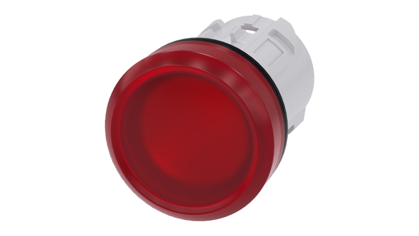 Spia luminosa Siemens 3SU1001-6AA20-0AA0 SIRIUS ACT, Rosso, IP69K, montaggio a pannello. Design resistente per ambienti estremi.