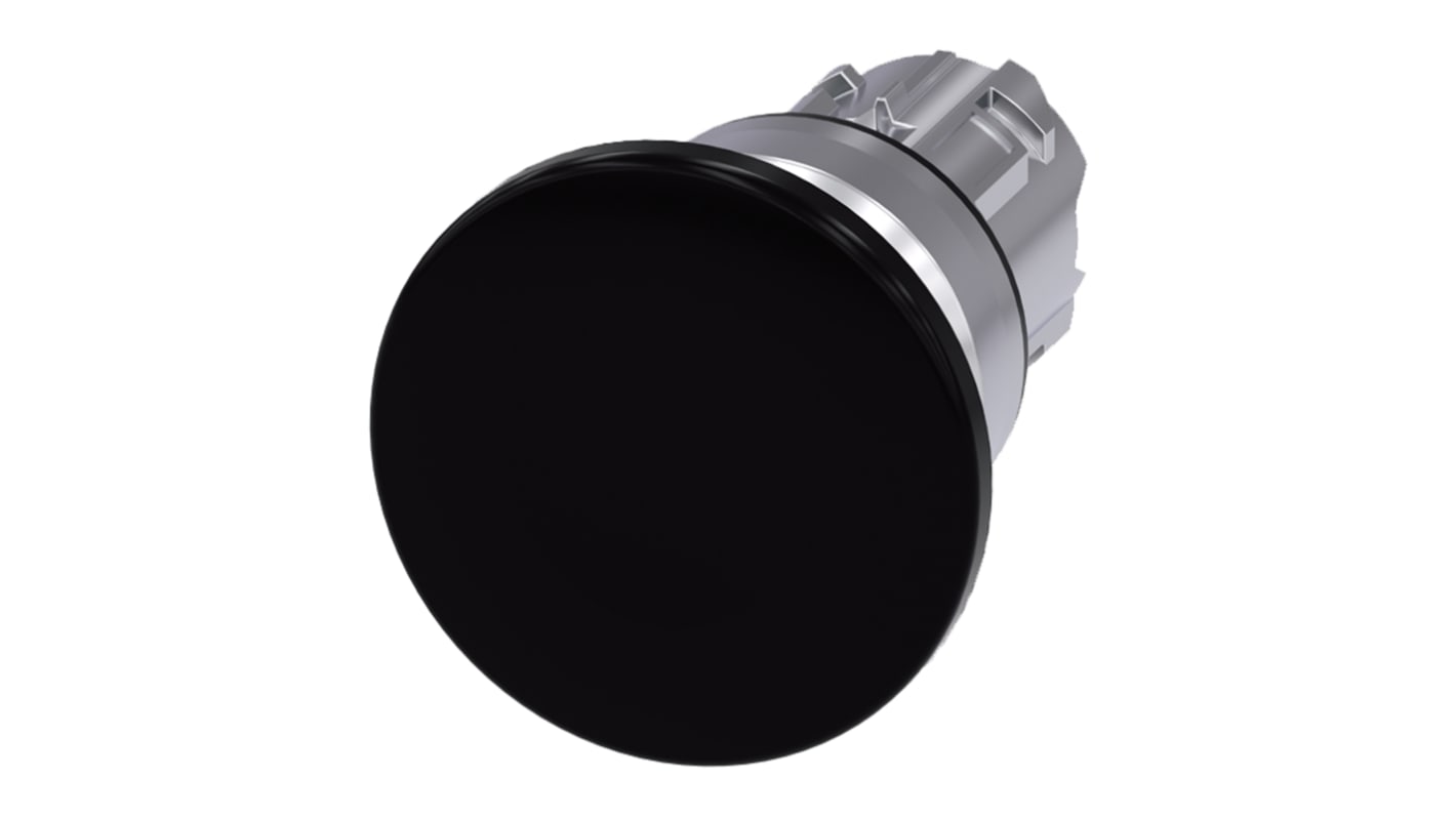 Attuatore pulsante metallo lucido 22mm, IP69K Siemens 3SU1050-1BD10-0AA0. Ideale per ambienti estremi, automantenimento.