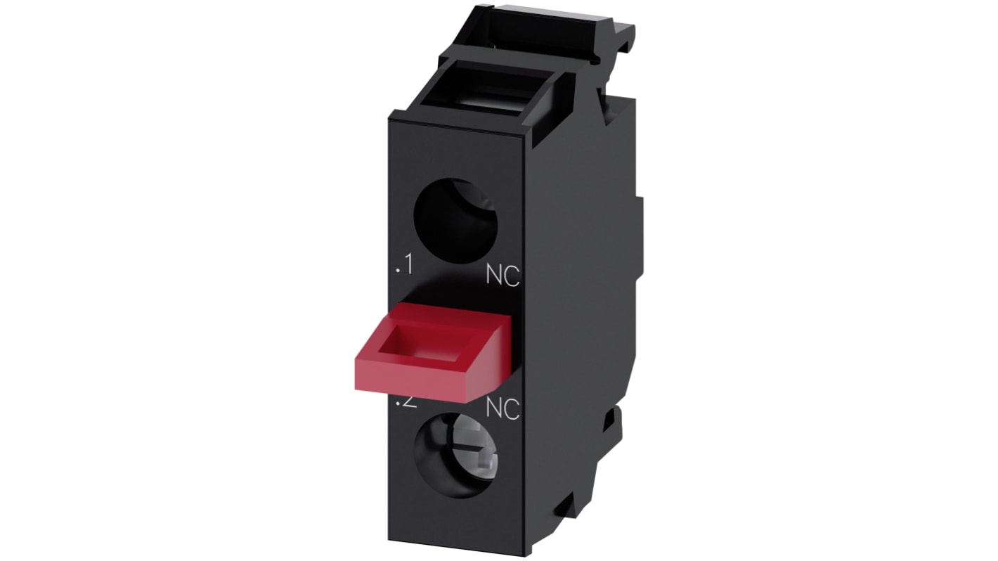 Blocco contatti Siemens 1NC, 5-500V c.a./c.c. 10A - Codice 3SU1400-2AA10-1CA0 - SIRIUS ACT - Installazione semplice, affidabile e impilabile.