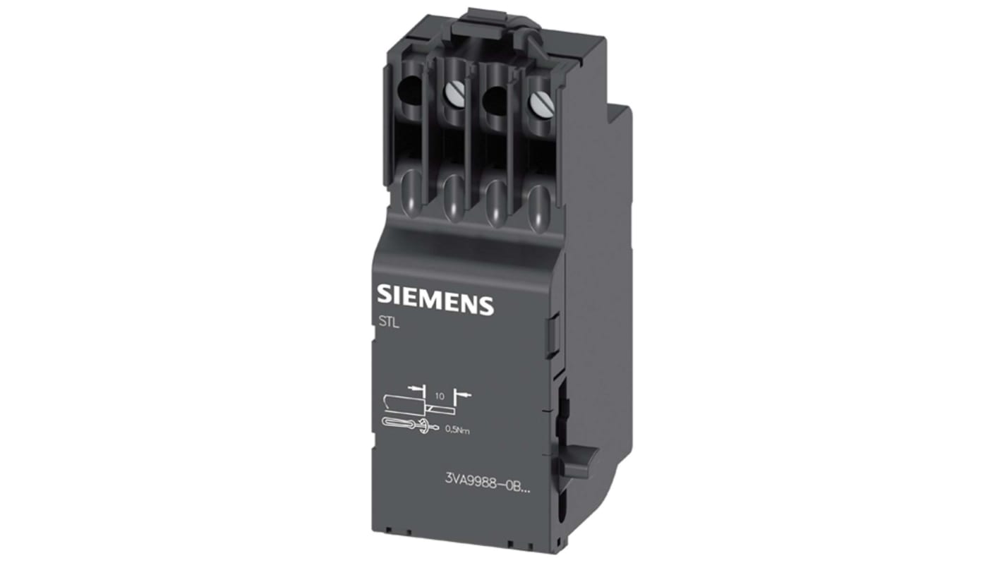 Siemens contatto ausiliario 3VA9988-0BL33 per interruttori automatici serie 3VA, segnalazione posizione contatti, montaggio STL.