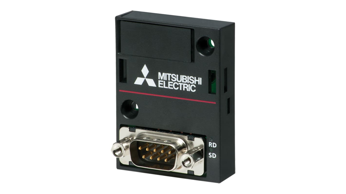 Modulo di comunicazione Mitsubishi Electric FX5-232-BD, per FX5U e FX5UC, montaggio a pannello, dimensioni 38 x 51,4 x 18,2 mm.