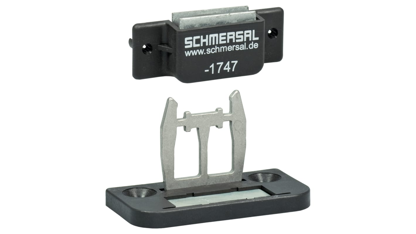 Schmersal AZM 161-B1-1747, attuatore magnetico in acciaio inox per interruttore di sicurezza, dimensioni 56x28,5x32,7mm, certificato ATEX.