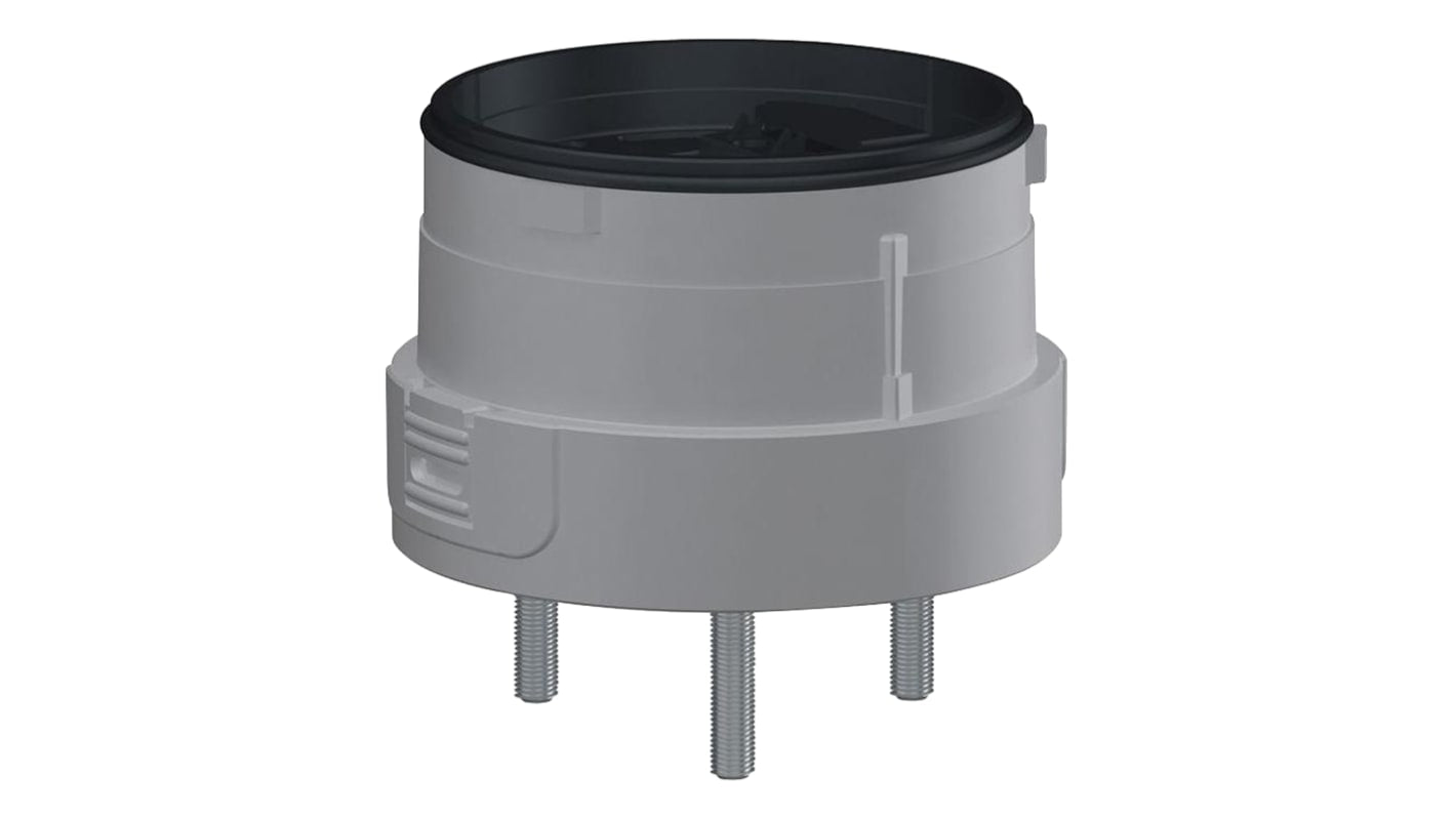 Base di montaggio Schneider Electric XVUZ01Q per torretta segnalatrice modulare, colore argento, montaggio diretto, IP65.