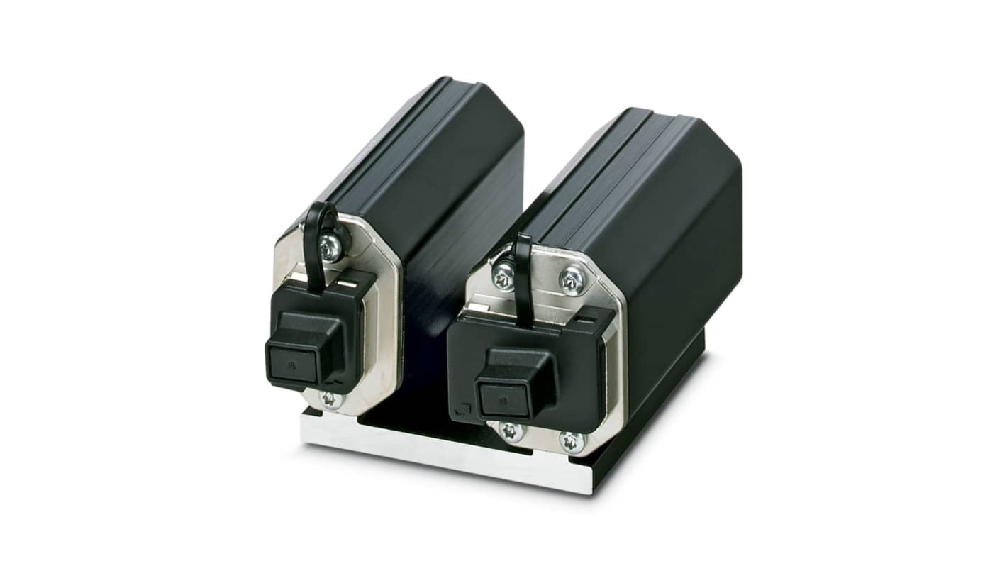 Accoppiatore multi-porta Phoenix Contact 1403682, serie VS-MP-PPC/CG-PO/10G, RJ45, 10 Gbps, con piede di montaggio, cavo 1.5m.