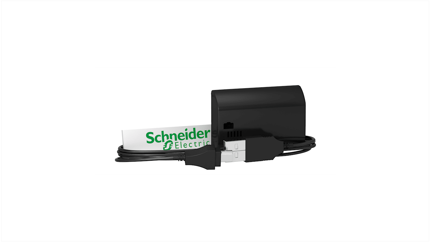 Kit di programmazione Schneider Electric CCT15950 per serie ITA, include cavo USB da 1,5 m e CD-ROM. Compatibile con chiave di memoria.