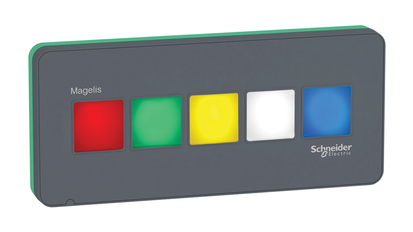 Interruttore USB illuminato Schneider Electric HMIZRA1 per HMI Magelis, montaggio in foro da 22 mm, protezione IP65.