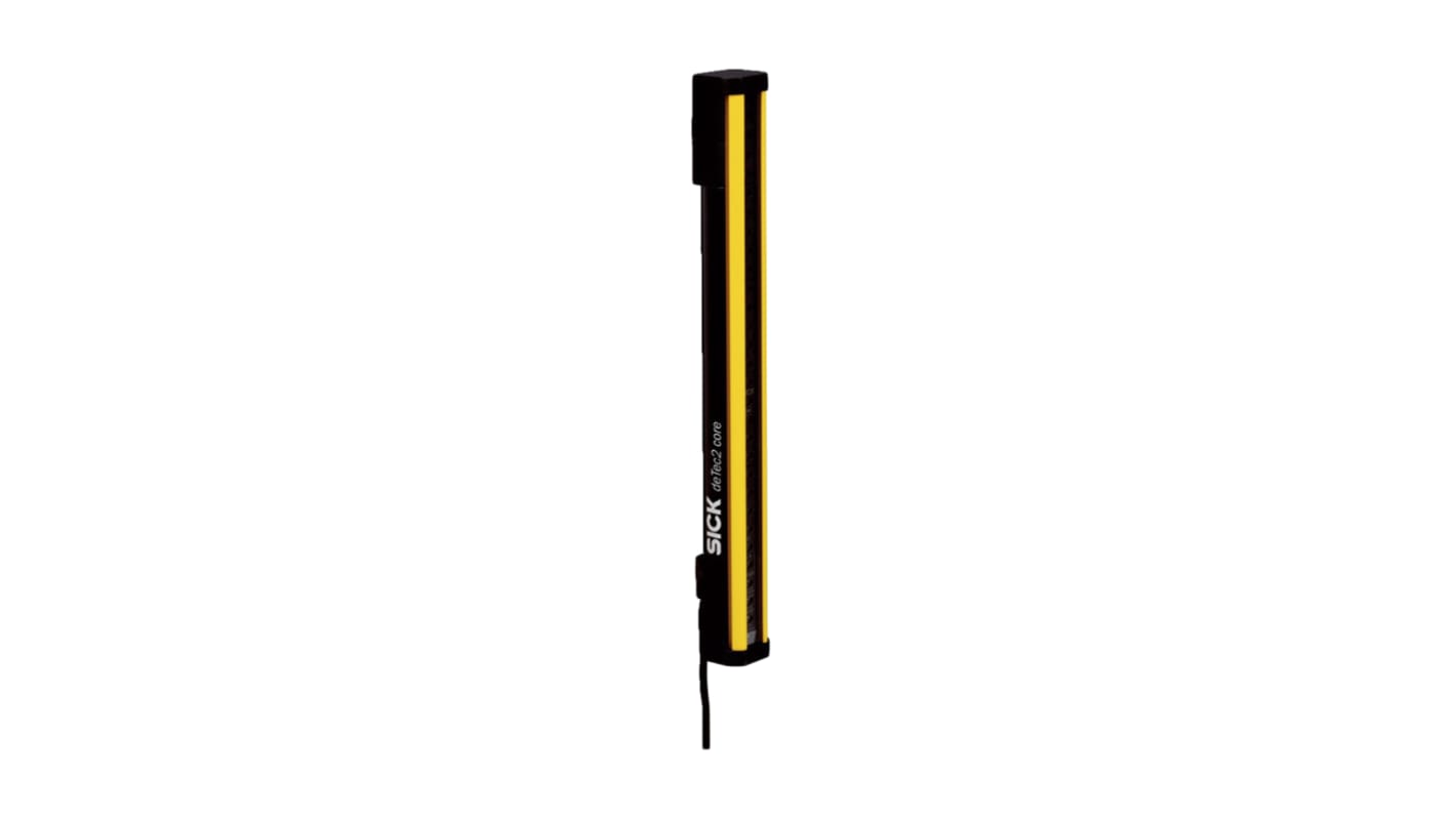 Barriera fotoelettrica Sick C2C-SA06030A10000, risoluzione 30 mm, protezione IP65/IP67, distanza rilevamento 12 m.