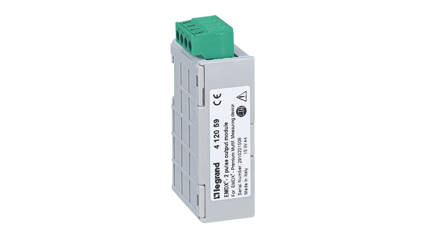 Modulo di espansione PLC Legrand 412053, serie EMDX3, con comunicazione RS485, montaggio a pannello, dimensioni 45,4 x 21 x 68,3 mm.