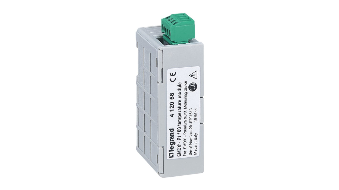 Modulo di controllo temperatura Legrand 4 120 58, compatibile con contatori multifunzione, comunicazione RS485.