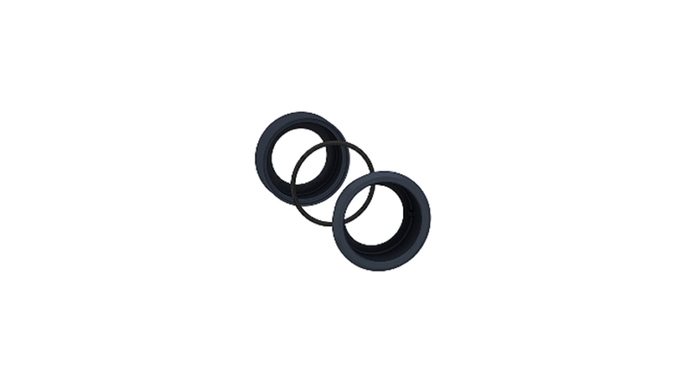 Kit di montaggio Schneider Electric ZB5AZ021 per pulsanti e spie, design elegante, installazione in foro di 30,5 mm, compatibile con dispositivi da 22 mm.