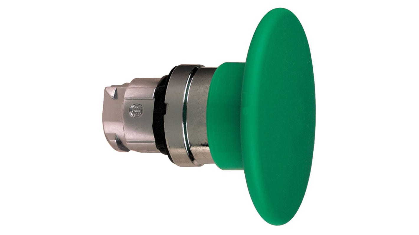 Attuatore pulsante instabile Harmony XB4 ZB4BR3 di Schneider Electric, verde. Compatibile con blocchi di contatti e collari di fissaggio.