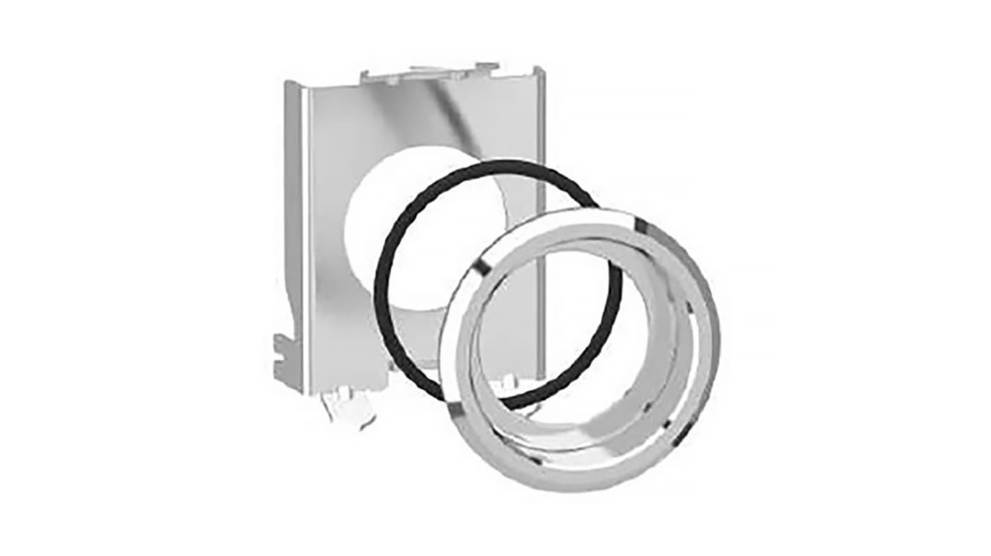 Kit di montaggio Schneider Electric ZB4BZ021 per pulsanti da 22 mm, installazione in foro di 30,5 mm, design sicuro e flessibile.