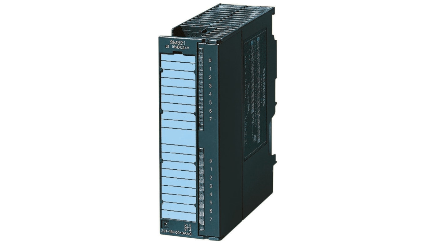 Modulo di espansione PLC Siemens 6ES7322-1BP50-0AA0, 64 uscite digitali, dimensioni 125 x 40 x 112 mm, per applicazioni industriali.