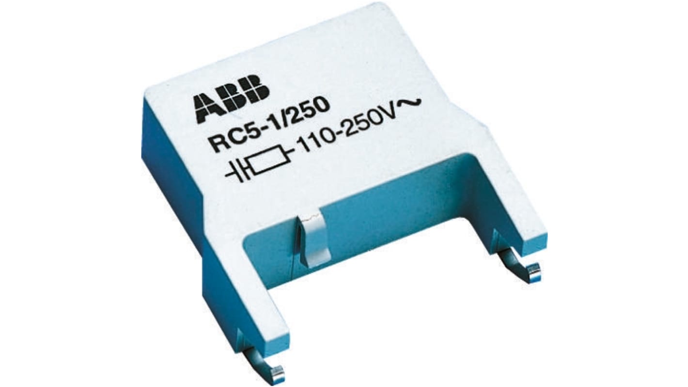 Soppressore di sovratensioni ABB 1SBN050100R1002, compatibile con teleruttori serie A, modello RC5.