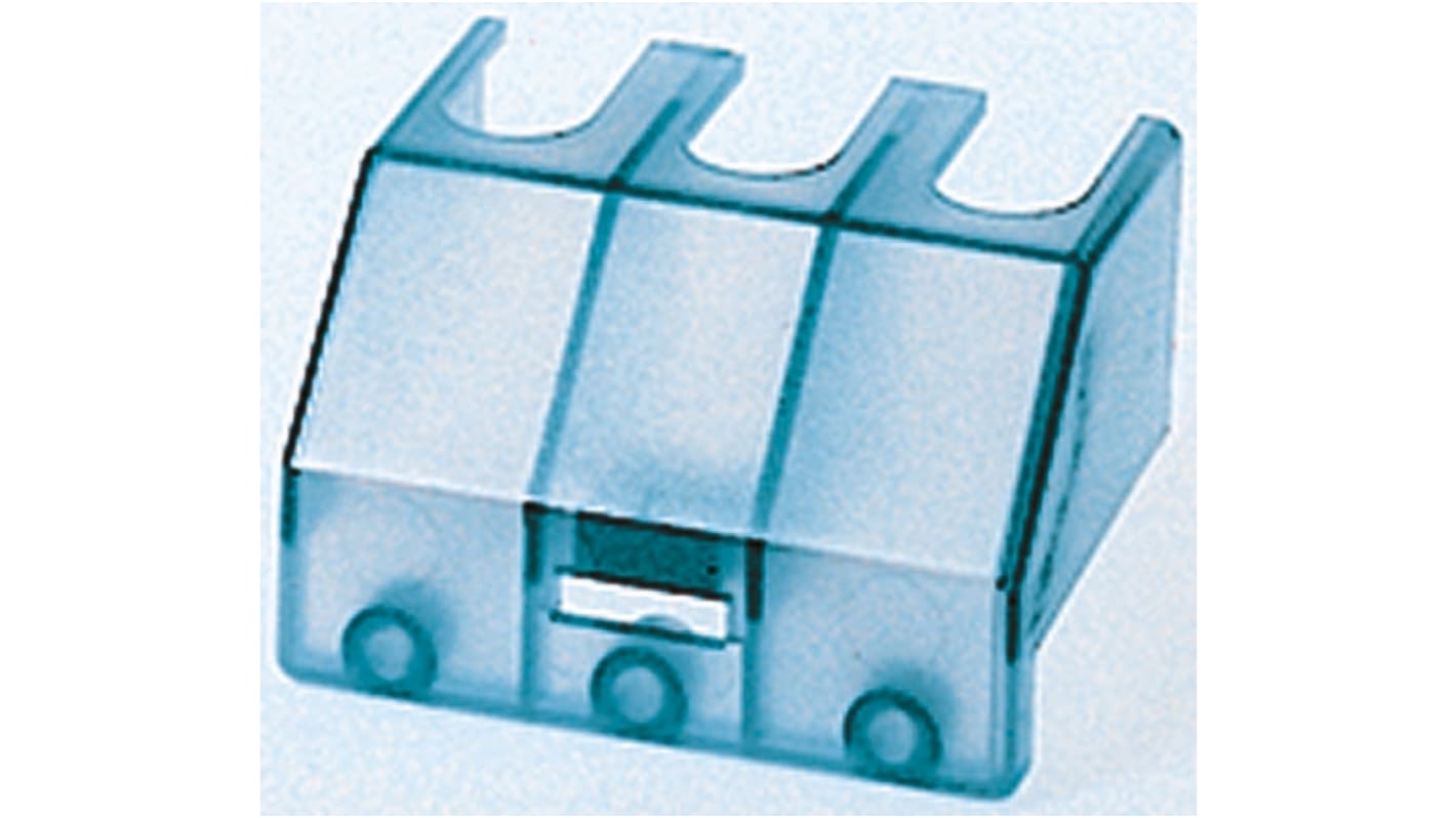 Siemens 3LD9221-0A, copertura per morsetti di sezionatori a 3 poli, progettata per prevenire contatti accidentali.