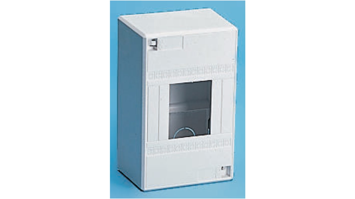 Scheda di distribuzione Schneider Electric 13394, 1 fase, 4 vie, 63 A, colore bianco, materiale autoestinguente.