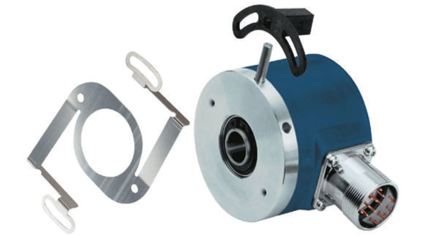 Encoder incrementale Baumer GI333.M70R030, ottico, 2500 impulsi/giro, montaggio flangia, diametro albero 12 mm, IP54.