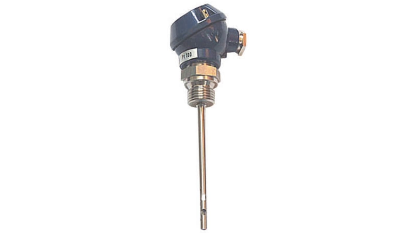 Sensore RTD PT100 Jumo 902030/30-402-1001-1-6-100-104/391, sonda ceramica, guaina inox, -50°C/+400°C, G1/2.
