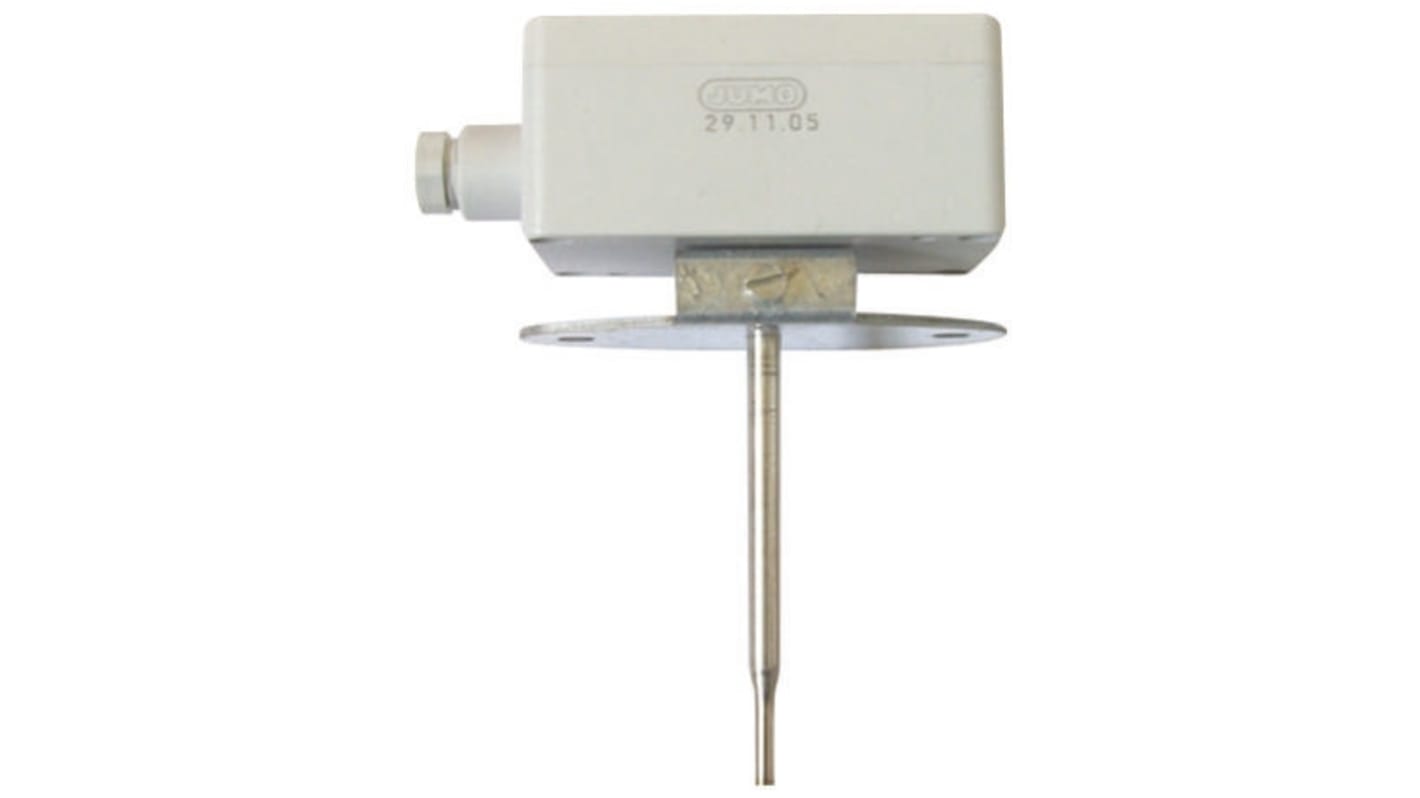 Sensore RTD PT100 Jumo 902524/20-572-1003-1-6-100-662/000 per misurazione della temperatura, lunghezza sonda 100 mm, guaina in acciaio inox.