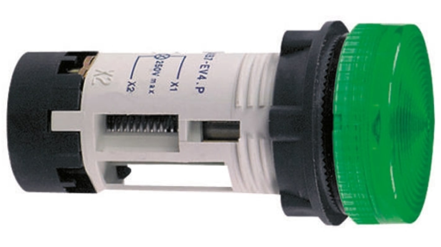 Spia Pilota Schneider Electric XB7EV67P, Foro 22mm, Montaggio a Pannello, IP20/IP65 - Ideale per sistemi di controllo industriali.