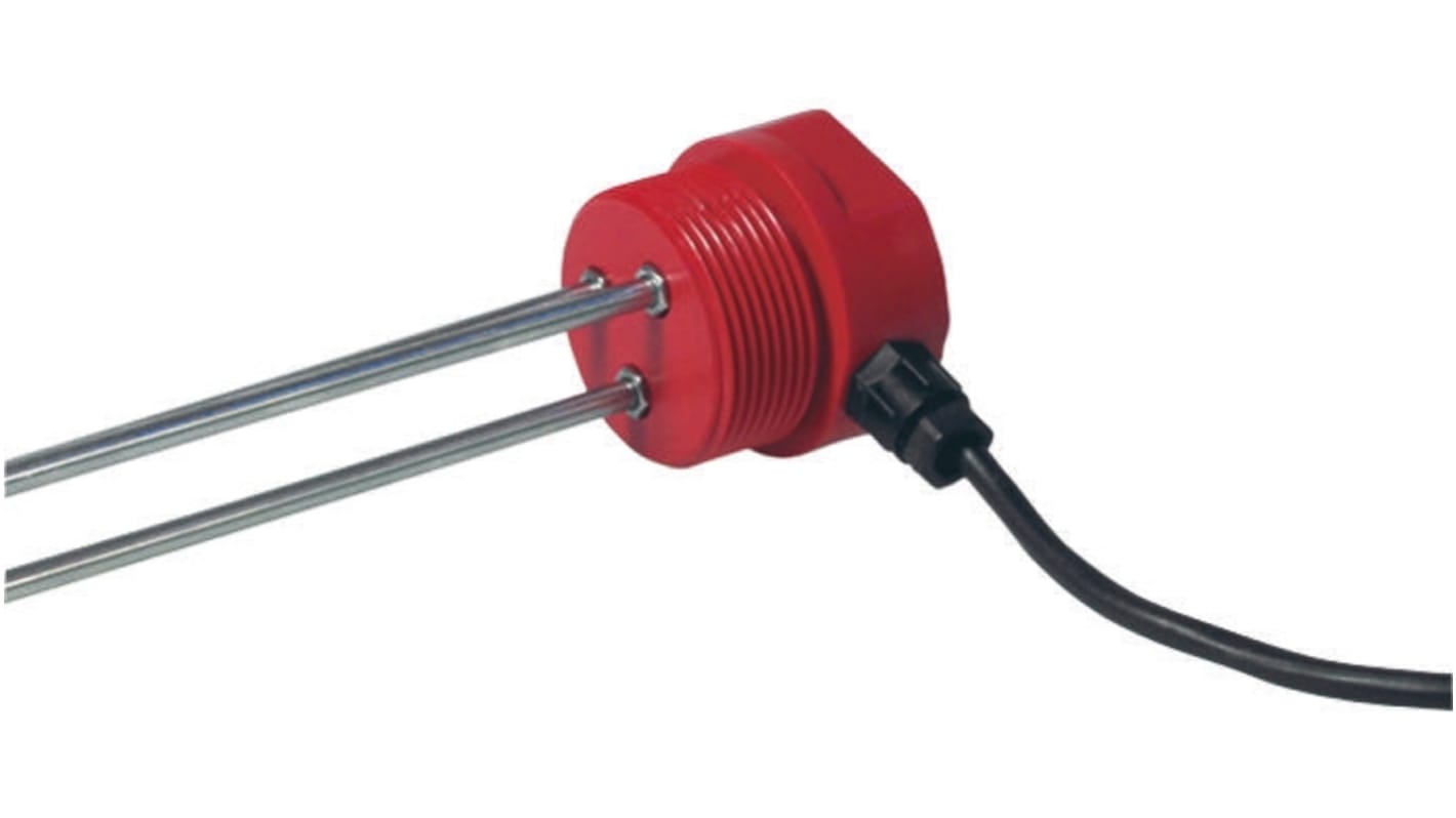 Sonda di livello Carlo Gavazzi VN2, montaggio cavo, elettrodi in acciaio inox, corpo nylon, cavo PVC 2m, IP67, per liquidi conduttivi.