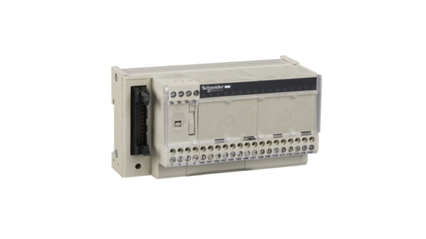 Base di collegamento Telefast Schneider Electric ABE7H16R11 per sistema precablato Quantum. Semplifica il cablaggio e riduci gli errori.