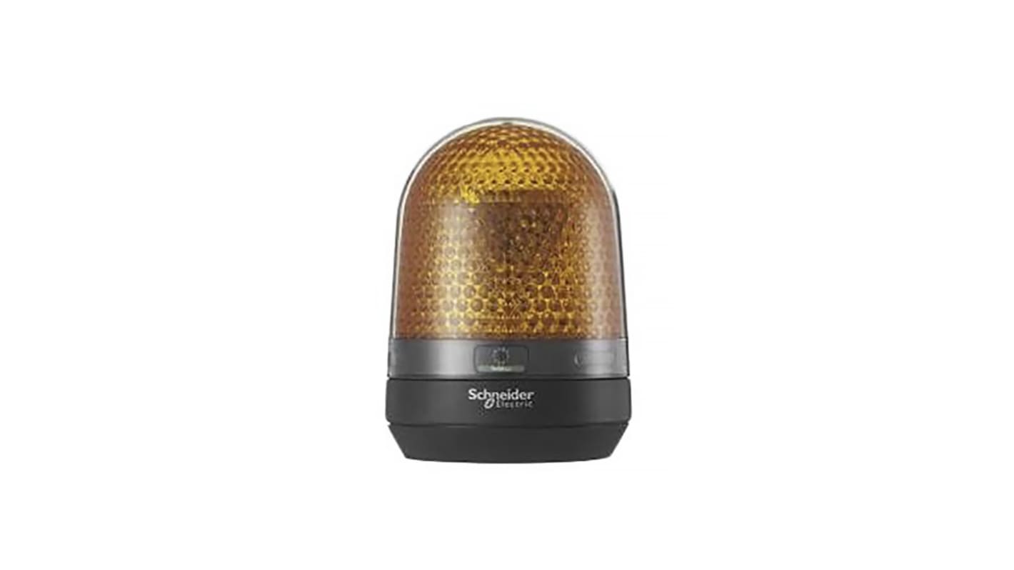 Segnalatore LED Ambra Schneider Electric XVR3M05 - 100-230V CA, montaggio su base, resistenza IP65. Ideale per applicazioni industriali e veicoli.