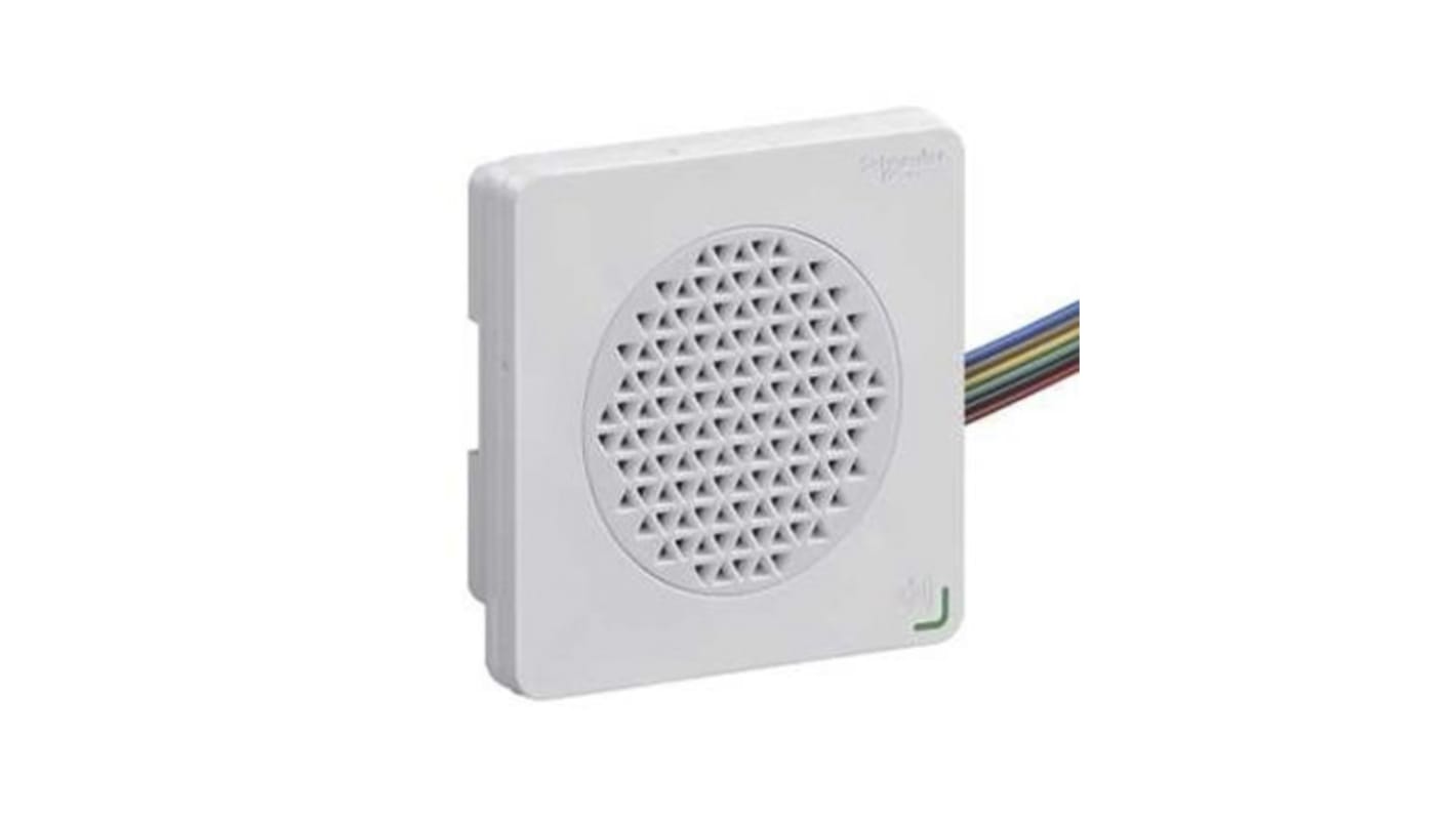 Sirena elettronica Schneider Electric XVSV7BWN, 12-24 V c.c., volume 89 dB, montaggio a parete, grado di protezione IP65.