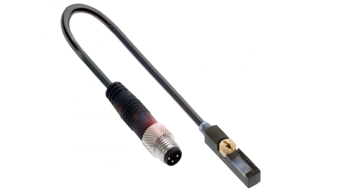 Sensore di prossimità BALLUFF BMF 235K-PS-C-2A-SA2-S4-00, PNP, 10-30 V c.c., custodia IP67, connettore M12 a 4 pin.