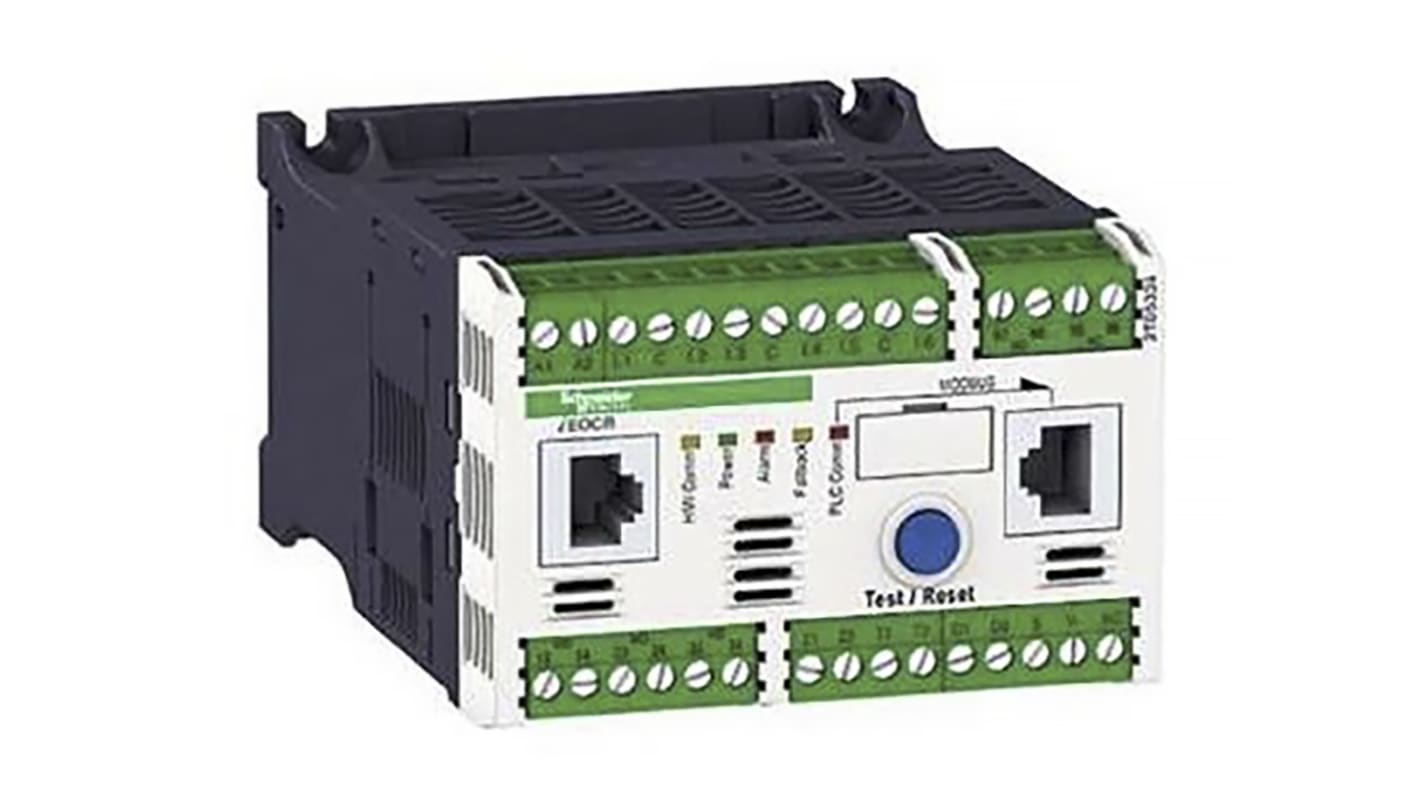 Controller motore Schneider Electric LTMR08MFM, serie TeSys T, Modbus, montaggio su guida DIN per il controllo di motori elettrici.