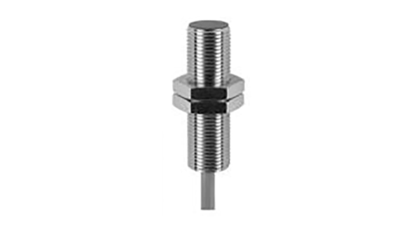Baumer IR12.P06S-F40.PO1Z.7BCV, sensore induttivo cilindrico M12 PNP, montaggio a filo, rilevamento 6 mm, IP67.