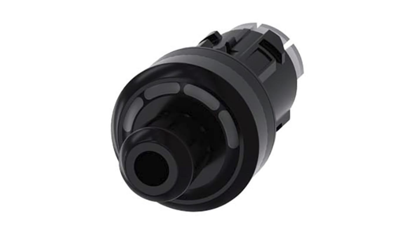 Testa selettore Siemens SIRIUS ACT, 4 posizioni, interruttore a chiave da 22 mm, grado di protezione IP65, colore nero.
