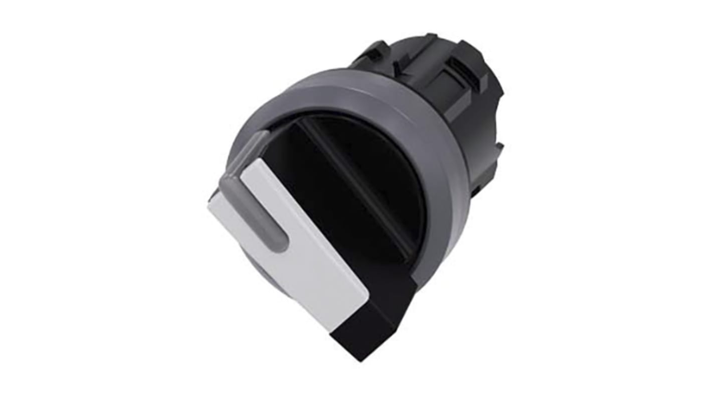 Teste selettori Siemens SIRIUS ACT, 2 posizioni, diametro 22 mm, protezione IP66/IP67/IP69K, montaggio senza utensili.