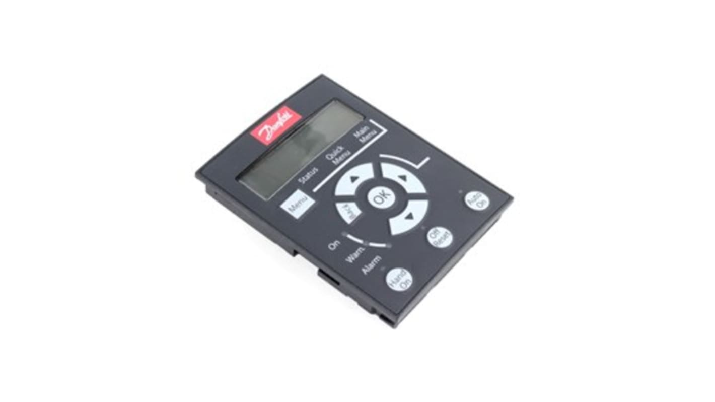 Pannello di controllo Danfoss 132B0254 per inverter VLT FC280, include kit di montaggio e cavo di 3 m. Compatibile con LCP 102 e LCP 21.
