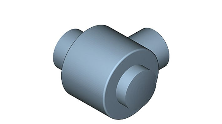 Cella di carico Siemens 7MH5108-5AD00 per compressione, 10 t, acciaio inox, IP68, dimensioni 89 mm di diametro, precisione ±0,02%.