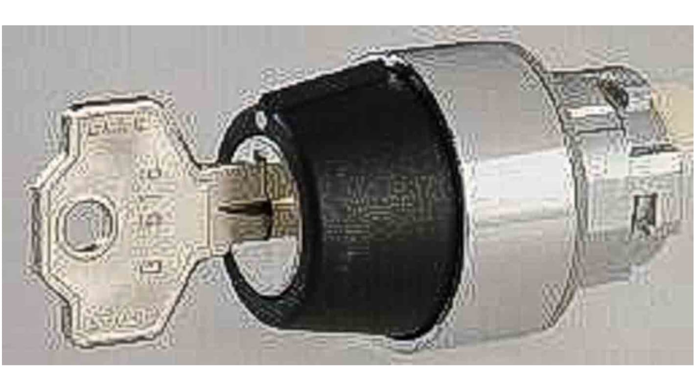 Testa selettore Lovato serie 8LM2T, 3 posizioni, montaggio universale, diametro foro 22mm, protezione IP65.