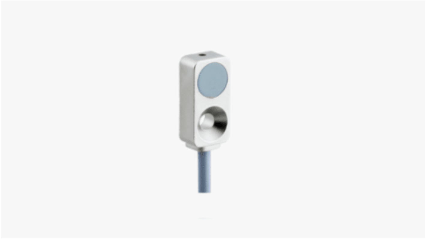 Sensore di prossimità cilindrico PNP Baumer IFFM 08P17A6/L, montaggio a filo, rilevamento a 2 mm, grado di protezione IP 67.