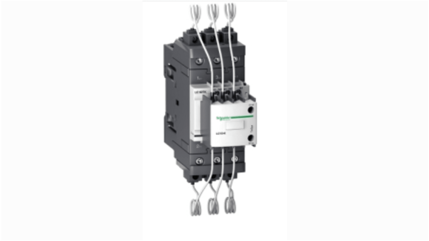 Contattore Schneider Electric LC1DTKM7, 3 poli, 1NO + 2NC, 400 A, 40 kW, 220 V ac, serie TeSys D, installazione semplice.