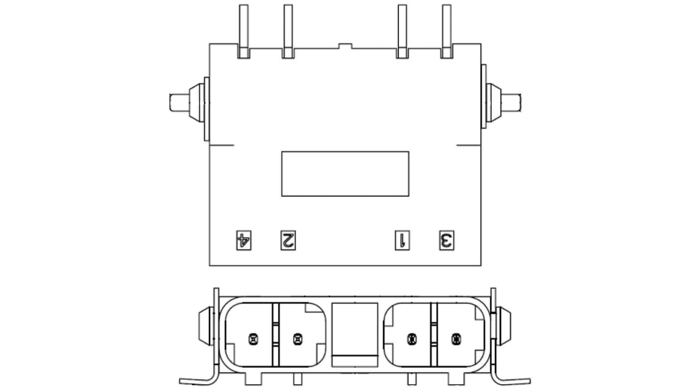 Connettore femmina SMT TE Connectivity, montaggio superficiale, serie SlimSeal SSL, 5A, 400 V, guarnizioni IP67.