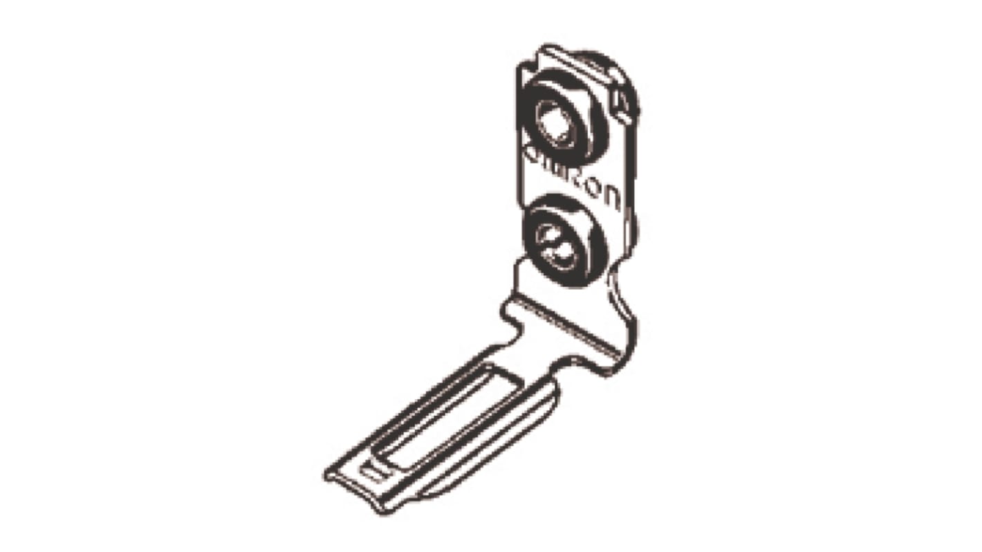 Attuatore Omron D4GS-NK2 per interruttore di sicurezza, design sottile, montaggio anteriore o posteriore, grado di protezione IP67.