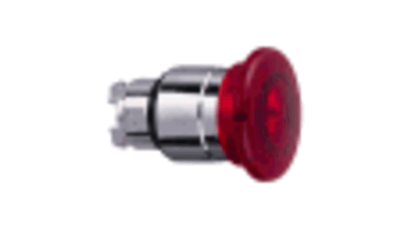 Attuatore pulsante Schneider Electric ZB4BW443, testa a fungo rossa illuminata, diametro 40 mm, protezione IP66/IP67/IP69K.