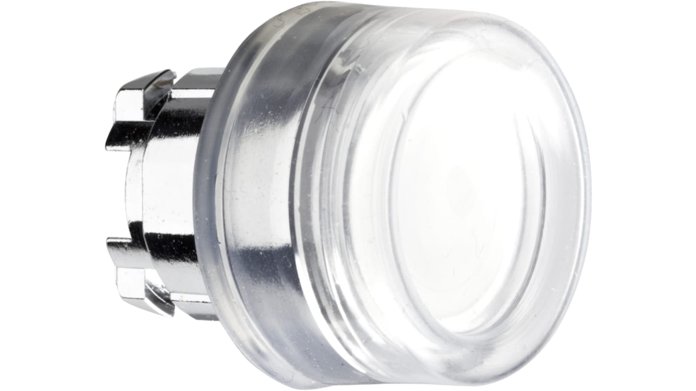 Attuatore pulsante Schneider Electric ZB4BW513, bianco, ritorno a molla, diametro 22mm, IP66/IP67, per automazione industriale.
