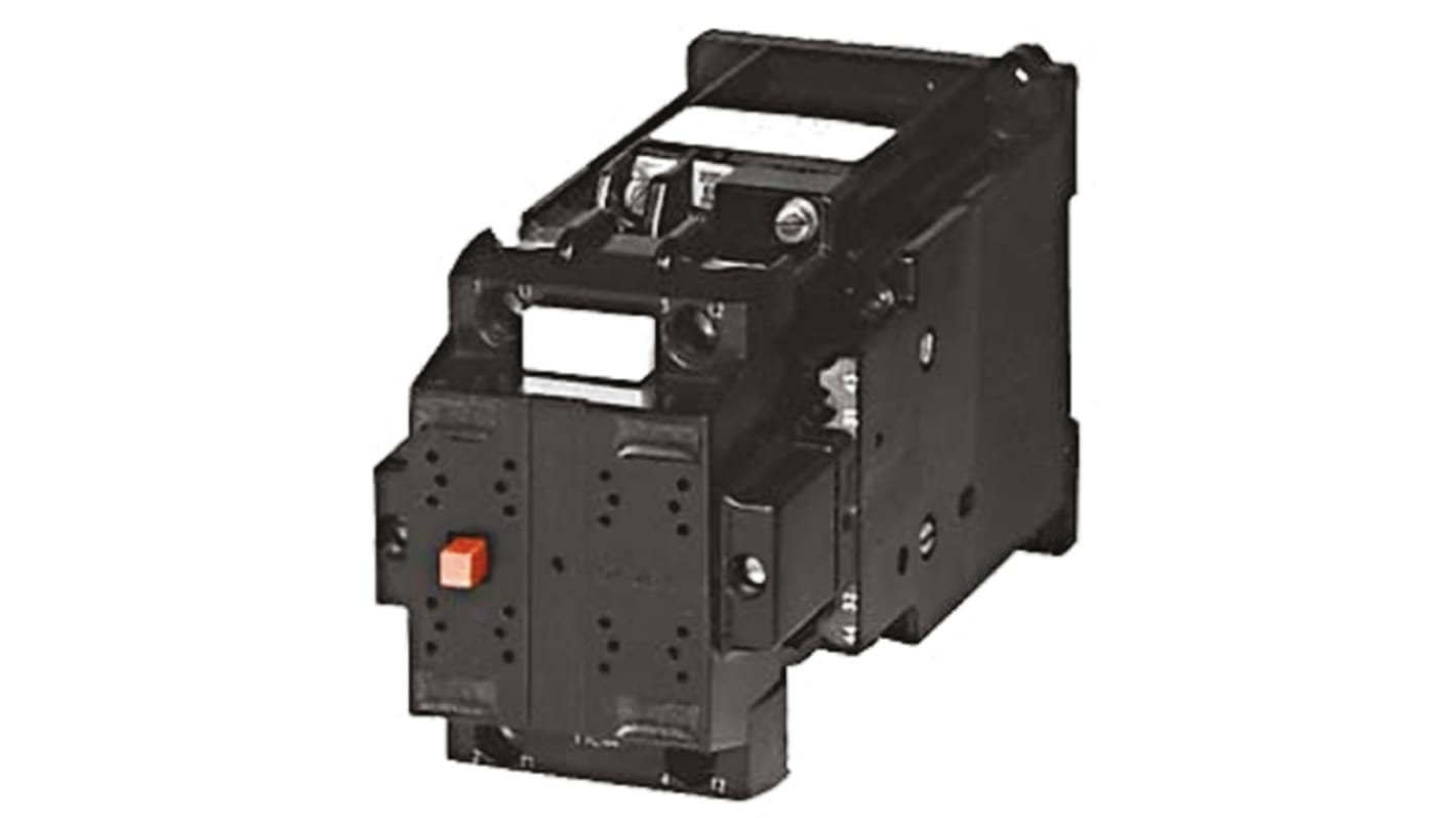 Contattore Siemens 3TC4417-0BF0, 3 poli, 2 contatti NO, corrente 32 A, tensione 110 V c.c., dimensioni 85x70x104 mm.