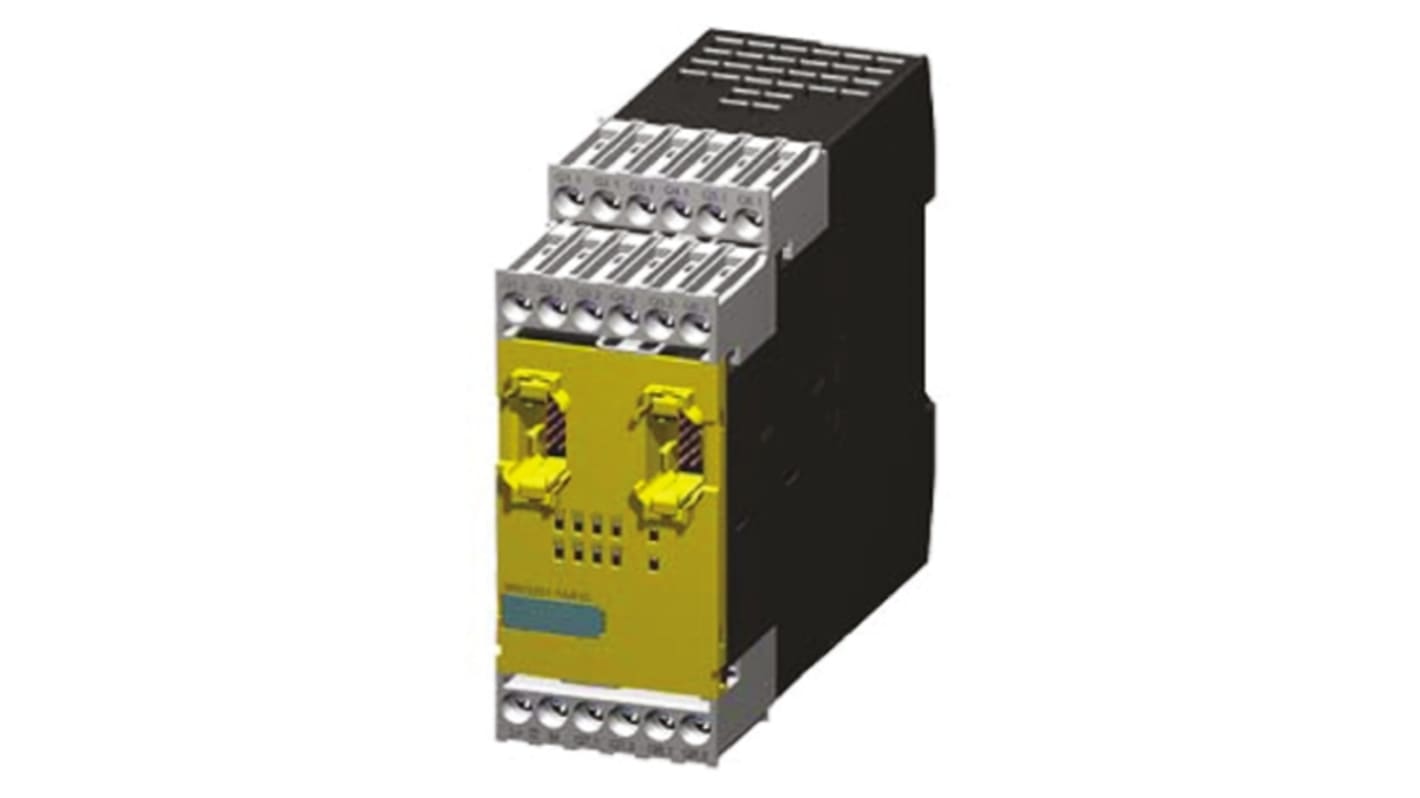 Modulo d'uscita Siemens 3RK3251-1AA10 SIRIUS, 4 uscite, alimentazione 24 V c.c., montaggio su guida DIN, dimensioni 111 x 45 x 124 mm.