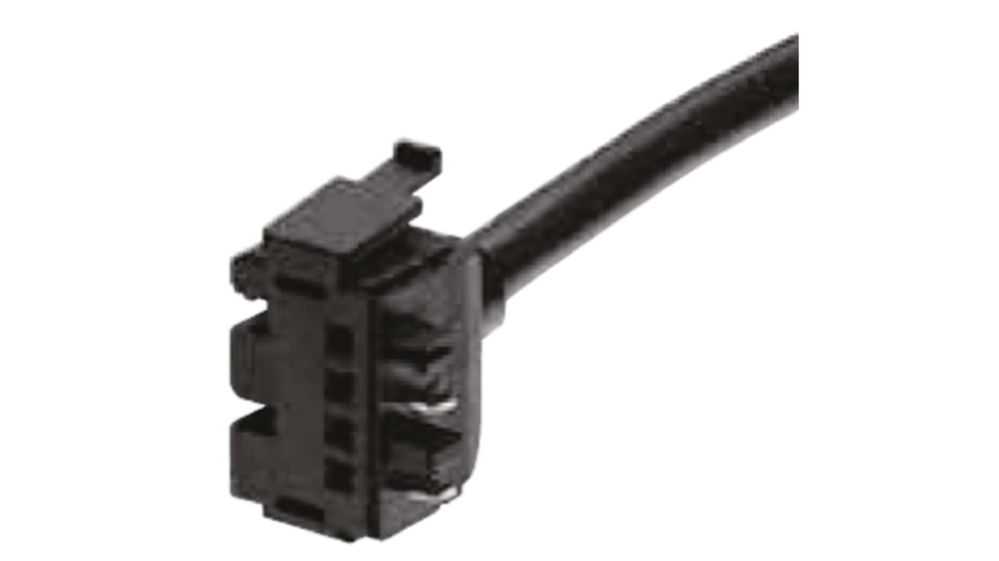 Cavo connettore maschio Omron E3X-CN12 5M OMS per sensori fibra E3X-HD e E3X-NA, lunghezza 2m, con indicazione LED e comando intelligente.