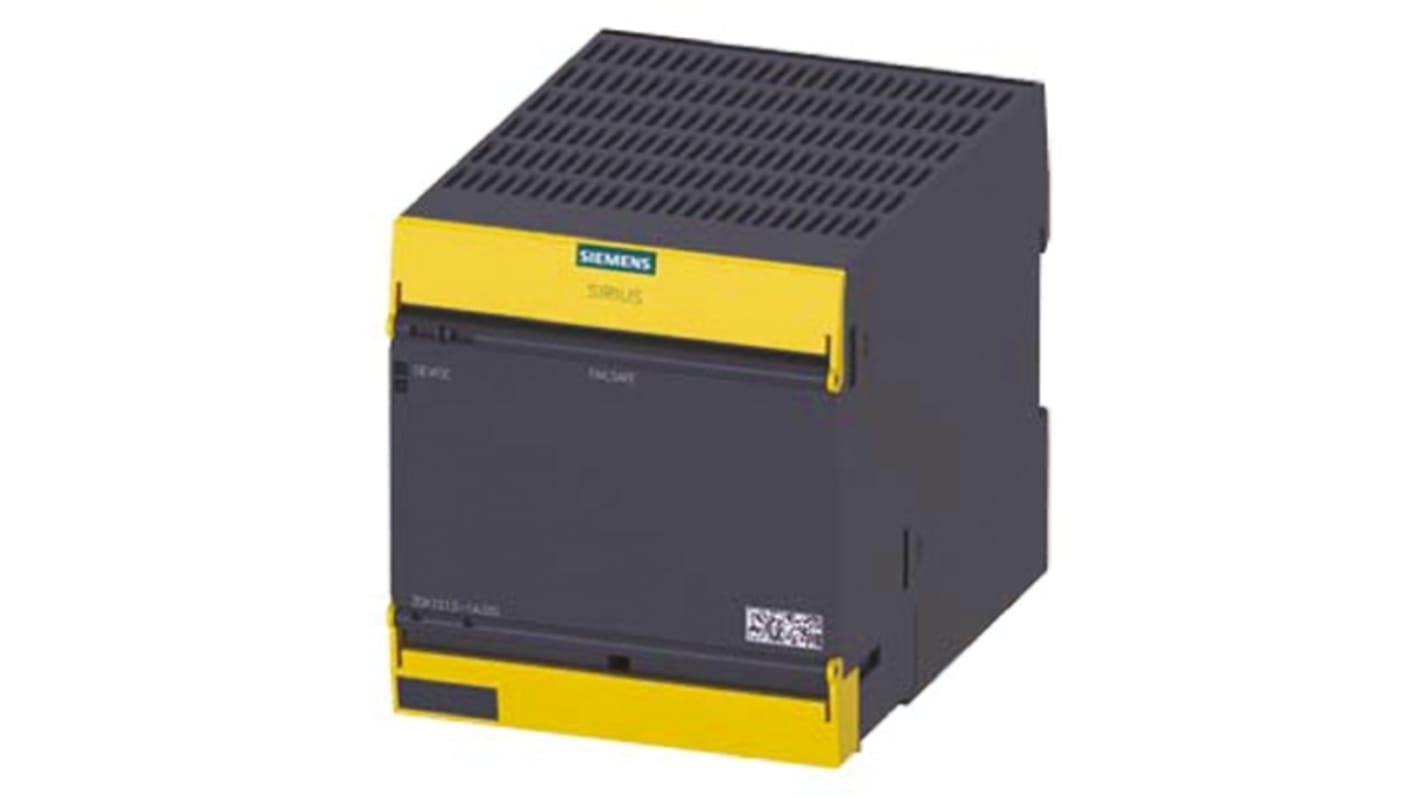 Modulo d'uscita Siemens 3SK1213-1AJ20 SIRIUS, 5 uscite, alimentazione 115 V c.a., dimensioni 100 x 90 x 121,7 mm, montaggio su guida DIN.